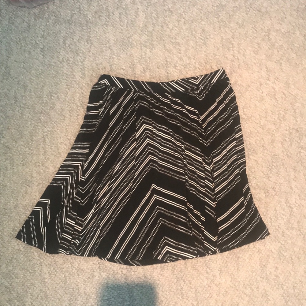 Black and white Patterned Skirt